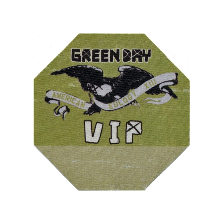 Green Day 2010 21st Century Breakdown Concert Tour VIP Backstage Pass