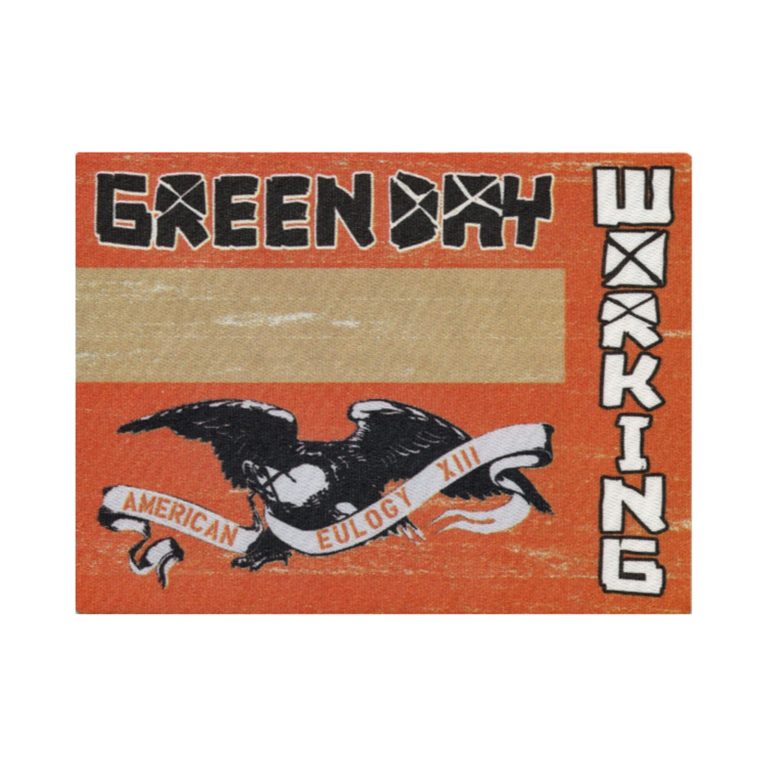 Green Day 2010 21st Century Breakdown Concert Tour Working Backstage Pass