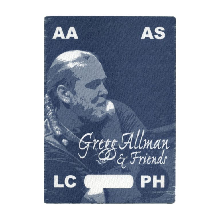Gregg Allman 2002 Concert Tour All Access Backstage Pass
