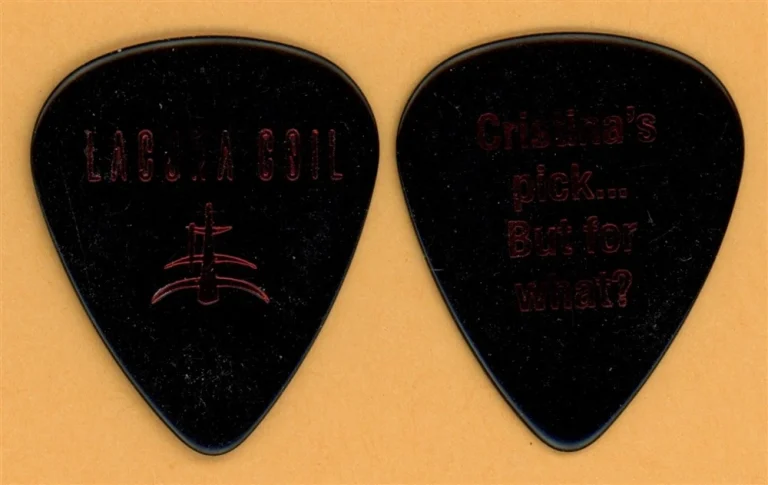 Lacuna Coil Cristina Scabbia Vintage Guitar Pick - 2006 Karmacode Tour