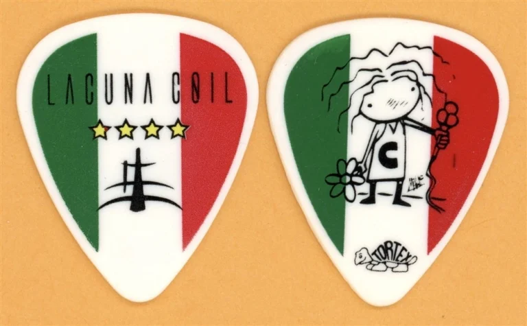 Lacuna Coil Cristina Scabbia Vintage Guitar Pick - 2007 Karmacode Tour