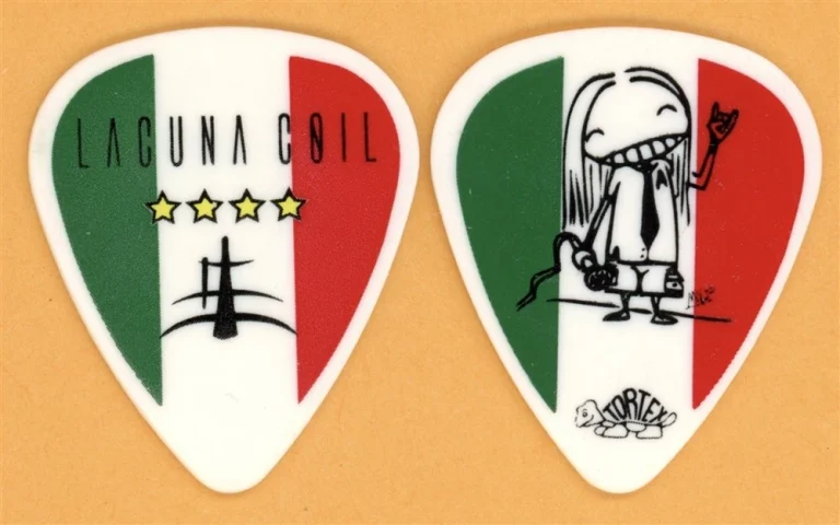 Lacuna Coil Andrea Ferro Vintage Guitar Pick - 2007 Karmacode Tour