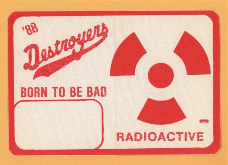 George Thorogood 1988 Born To Be Bad Concert Tour RADIOACTIVE Backstage Pass