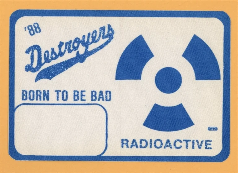 George Thorogood 1988 Born To Be Bad Concert Tour RADIOACTIVE Backstage Pass