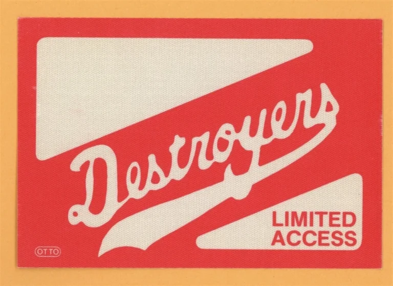 George Thorogood 1988 The Destroyers Concert Tour Backstage Pass