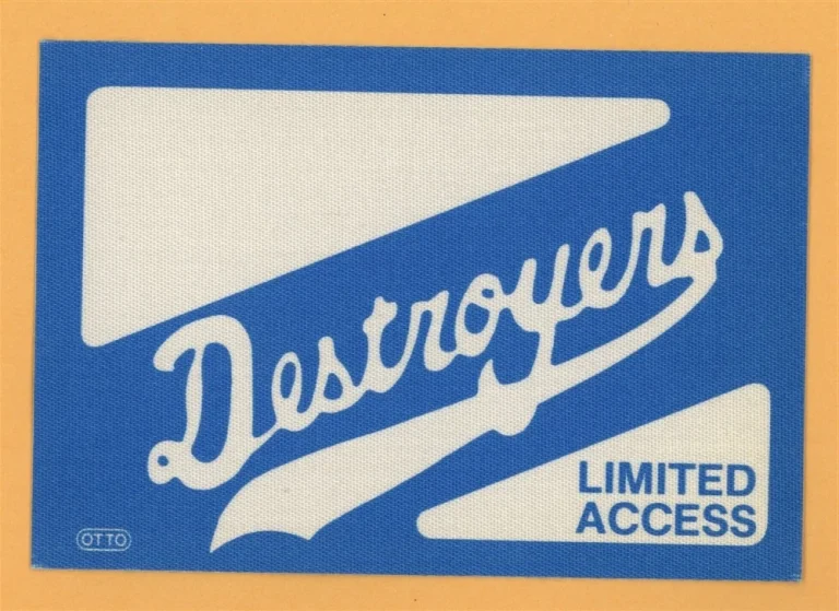 George Thorogood 1988 The Destroyers Concert Tour Backstage Pass