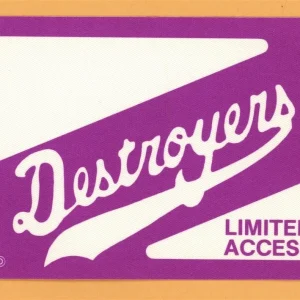 George Thorogood 1988 The Destroyers Concert Tour Backstage Pass