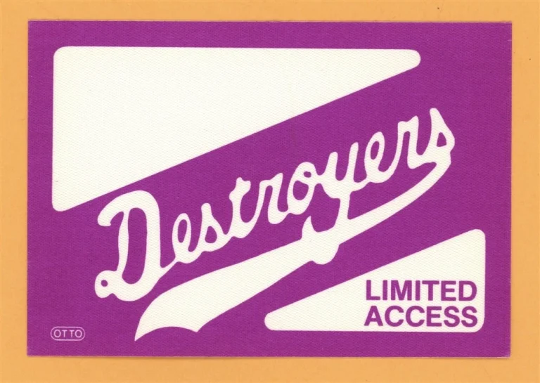 George Thorogood 1988 The Destroyers Concert Tour Backstage Pass