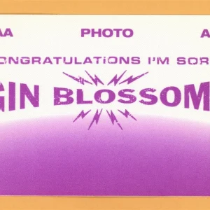 Gin Blossoms 1994 Concert Tour ALL ACCESS Backstage Pass