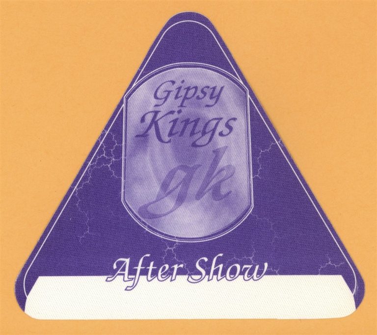 Gipsy Kings 2001 Concert Tour AFTER SHOW Backstage Pass