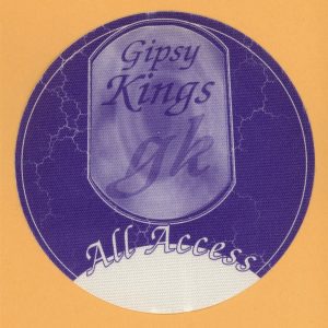 Gipsy Kings 2001 Concert Tour ALL ACCESS Backstage Pass