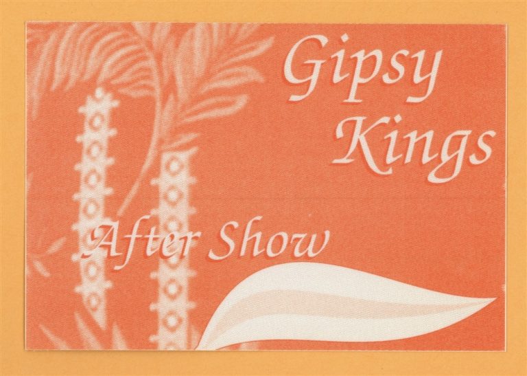 Gipsy Kings 2004 Roots Concert Tour AFTER SHOW Backstage Pass