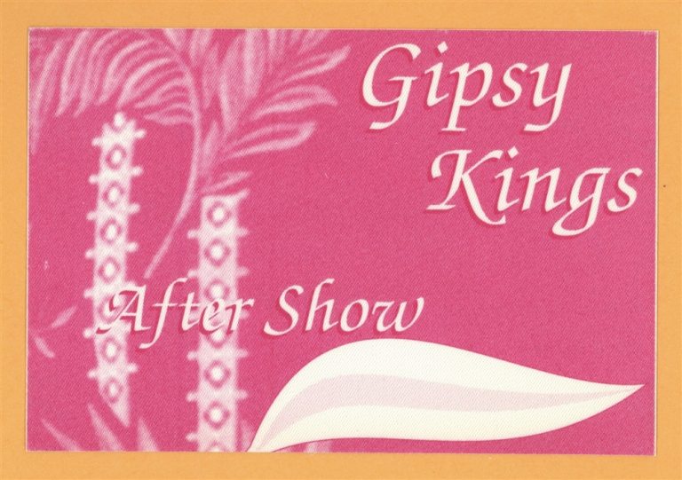 Gipsy Kings 2004 Roots Concert Tour AFTER SHOW Backstage Pass