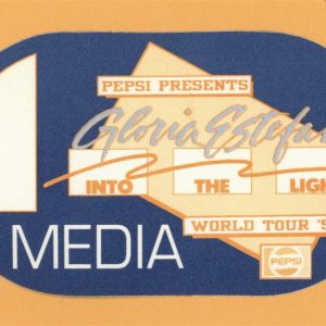 Gloria Estefan 1991 Into The Light Concert Tour MEDIA Backstage Pass - Pepsi