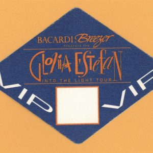 Gloria Estefan 1991 Into The Light Concert Tour VIP Backstage Pass