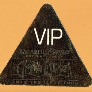 Gloria Estefan 1991 Into The Light Concert Tour VIP Backstage Pass - GOLD