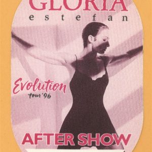 Gloria Estefan 1996 Evolution Concert Tour AFTER SHOW Backstage Pass