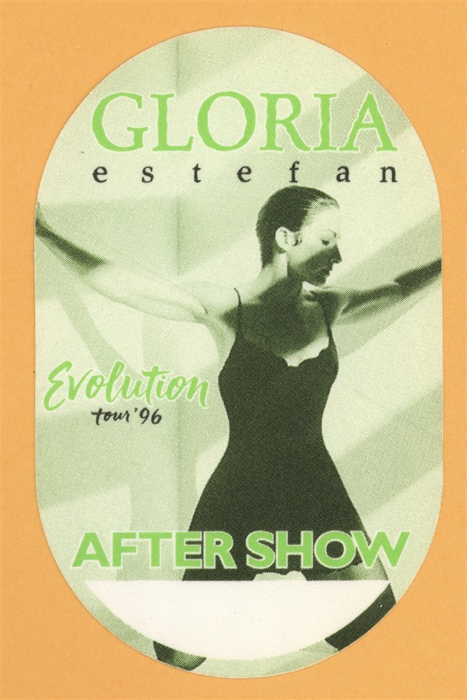 Gloria Estefan 1996 Evolution Concert Tour AFTER SHOW Backstage Pass