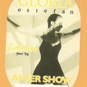 Gloria Estefan 1996 Evolution Concert Tour AFTER SHOW Backstage Pass