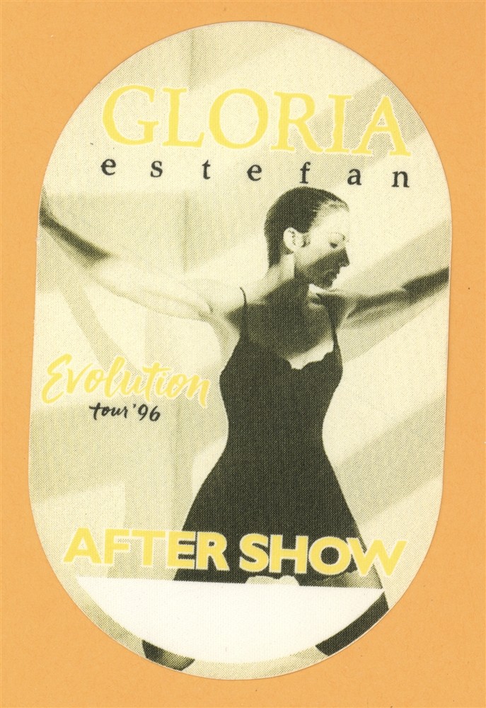 Gloria Estefan 1996 Evolution Concert Tour AFTER SHOW Backstage Pass