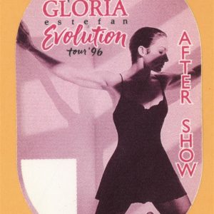 Gloria Estefan 1996 Evolution Concert Tour AFTER SHOW Backstage Pass