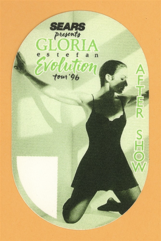 Gloria Estefan 1996 Evolution Concert Tour AFTER SHOW Backstage Pass