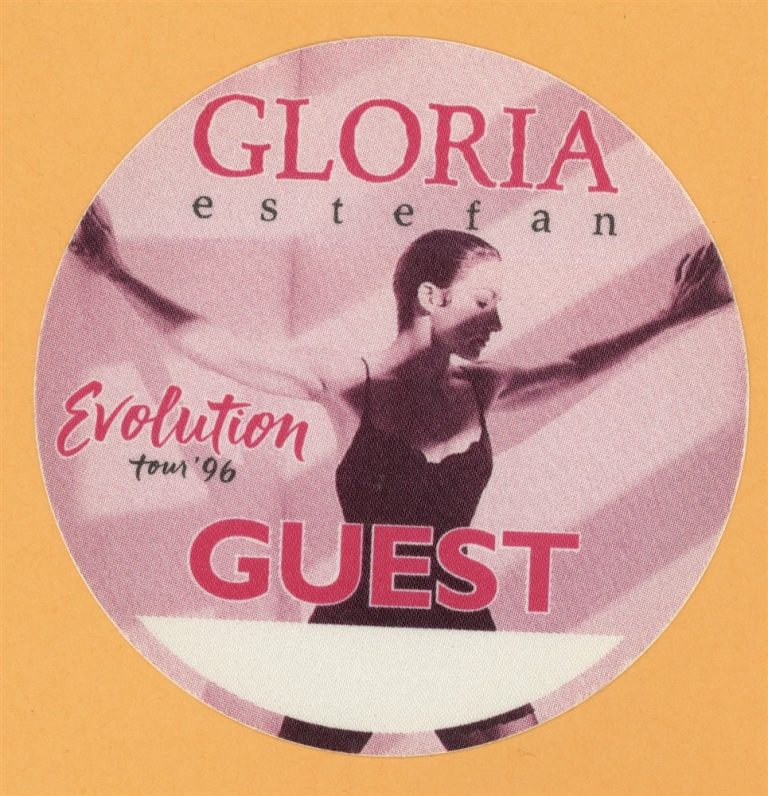 Gloria Estefan 1996 Evolution Concert Tour GUEST Backstage Pass