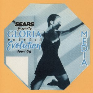 Gloria Estefan 1996 Evolution Concert Tour MEDIA Backstage Pass