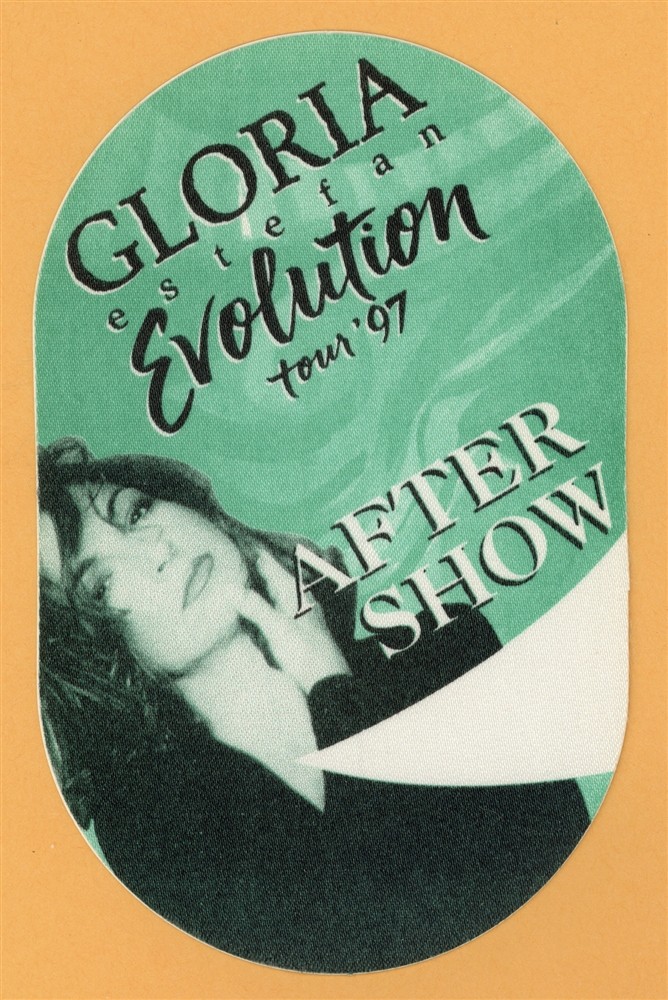 Gloria Estefan 1997 Evolution Concert Tour AFTER SHOW Backstage Pass