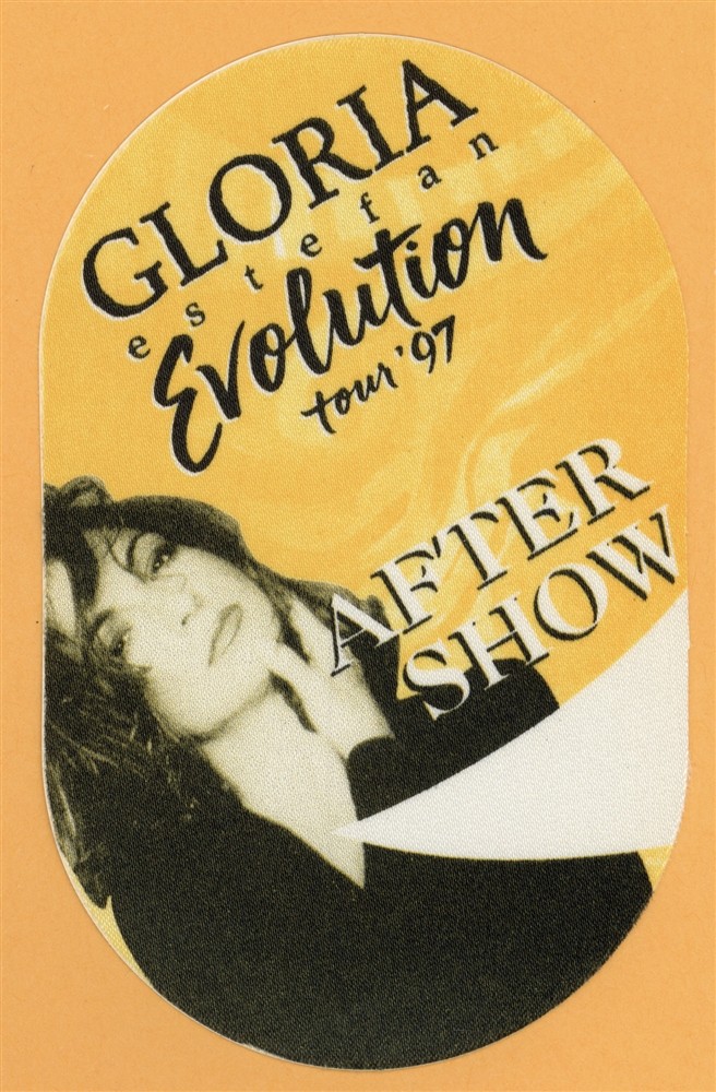Gloria Estefan 1997 Evolution Concert Tour AFTER SHOW Backstage Pass