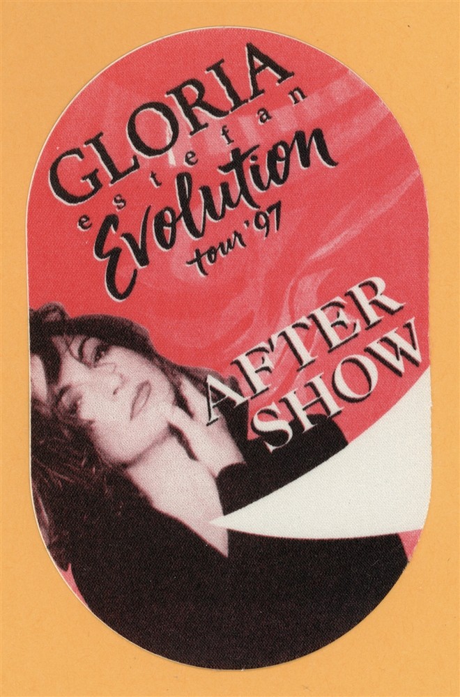 Gloria Estefan 1997 Evolution Concert Tour AFTER SHOW Backstage Pass