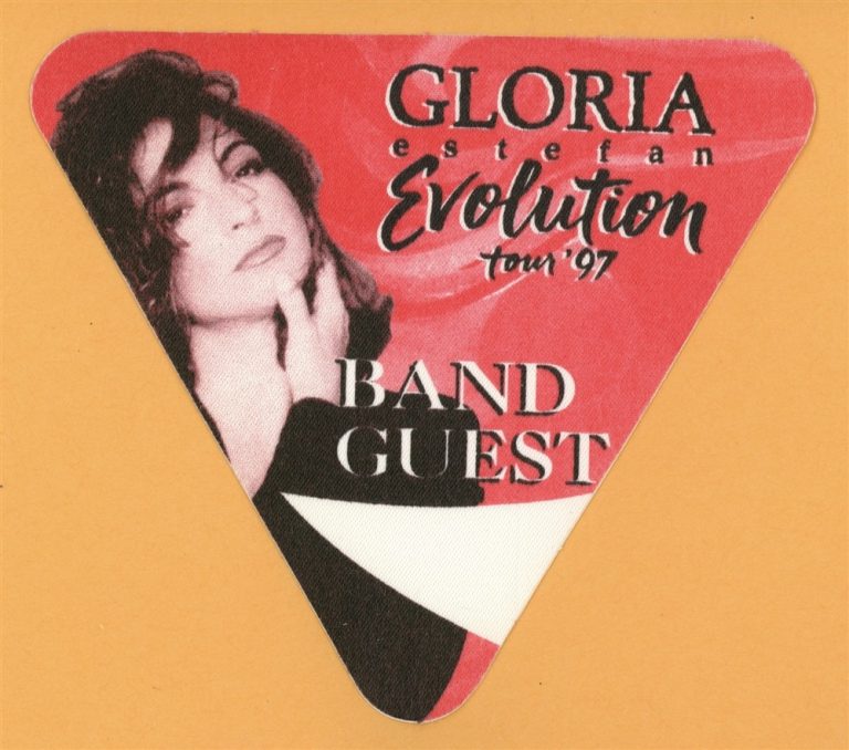 Gloria Estefan 1997 Evolution Concert Tour BAND GUEST Backstage Pass