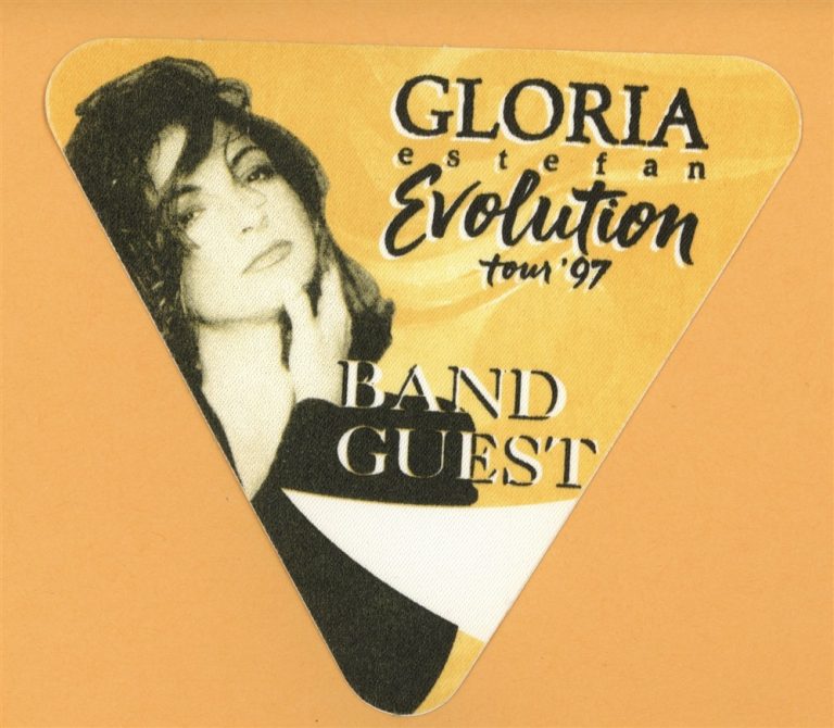 Gloria Estefan 1997 Evolution Concert Tour BAND GUEST Backstage Pass