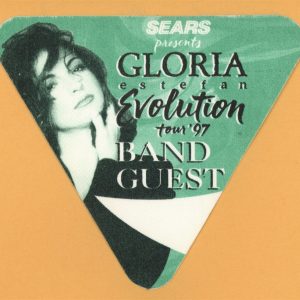 Gloria Estefan 1997 Evolution Concert Tour BAND GUEST Backstage Pass - Sears