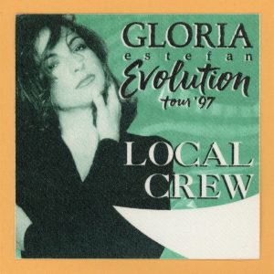Gloria Estefan 1997 Evolution Concert Tour CREW Backstage Pass