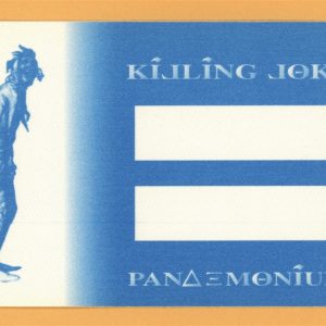 Killing Joke 1994 Pandemonium Concert Tour Backstage Pass
