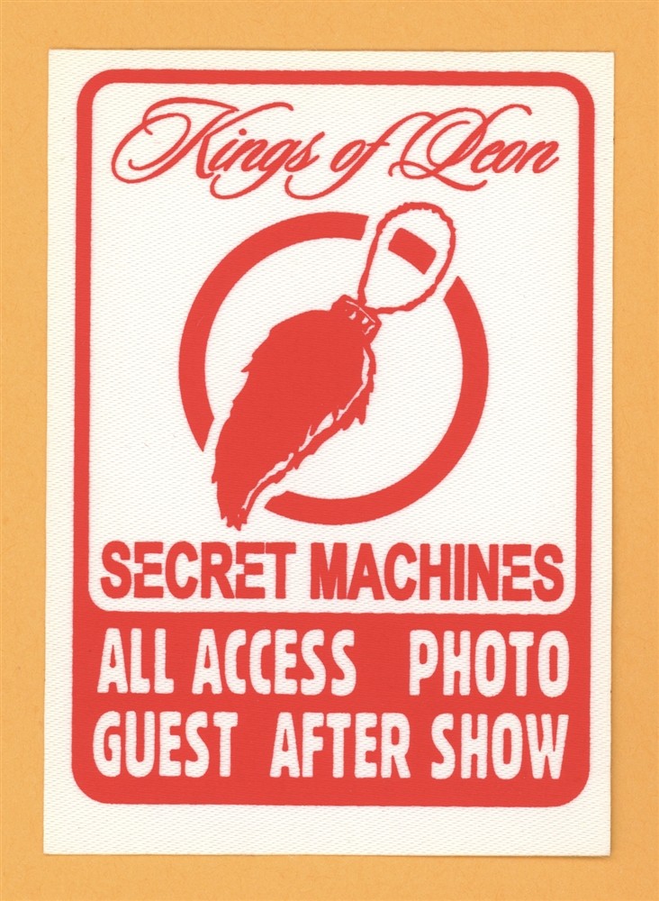Kings of Leon 2003 Secret Machines Concert Tour Backstage Pass