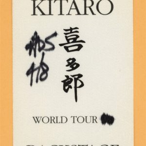 Kitaro 1998 Concert Tour Backstage Pass