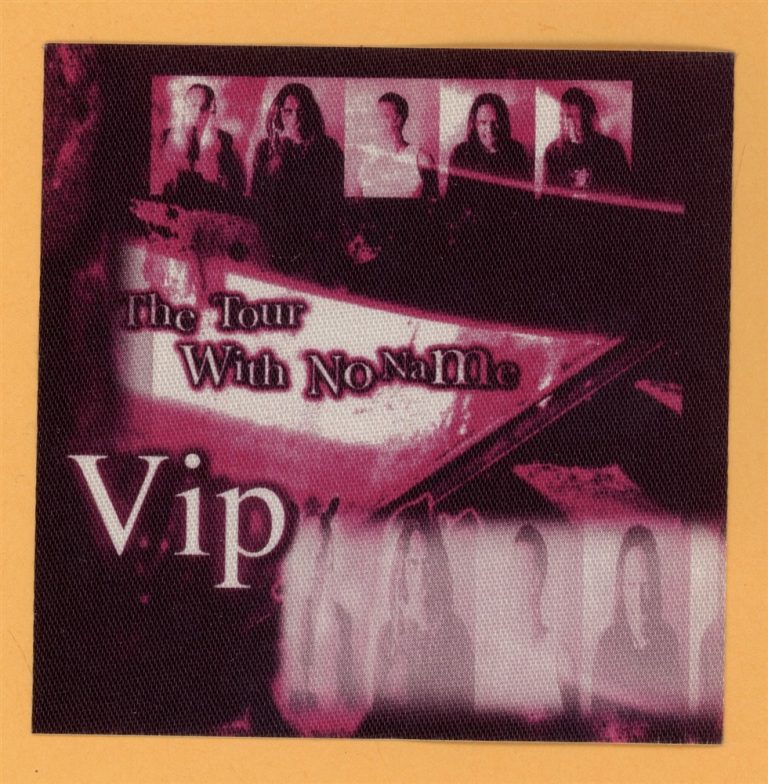 Korn 2002 Tour With No Name Concert Tour VIP Backstage Pass