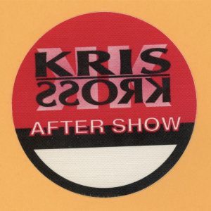 Kris Kross 1992 Totally Krossed Out Concert Tour AFTER SHOW Backstage Pass