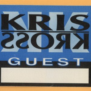 Kris Kross 1992 Totally Krossed Out Concert Tour GUEST Backstage Pass