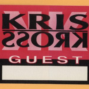 Kris Kross 1992 Totally Krossed Out Concert Tour GUEST Backstage Pass