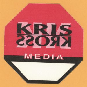 Kris Kross 1992 Totally Krossed Out Concert Tour MEDIA Backstage Pass