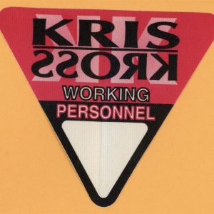 Kris Kross 1992 Totally Krossed Out Concert Tour WORKING Backstage Pass