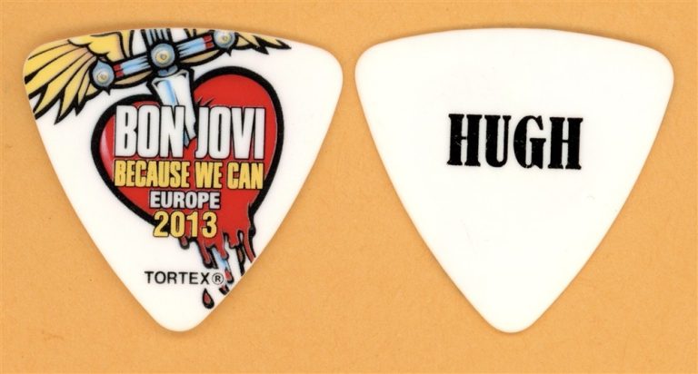 Bon Jovi Hugh McDonald Vintage Guitar Pick - 2013 Because We Can Tour Europe