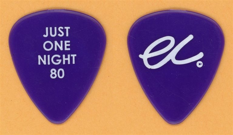 Eric Clapton Vintage Guitar Pick - Just One Night 80