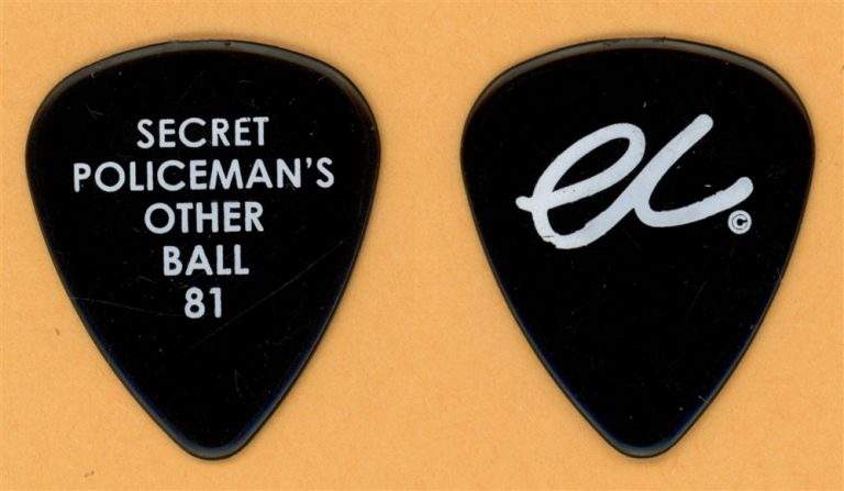 Eric Clapton Vintage Guitar Pick - Secret Policeman's Other Ball 81