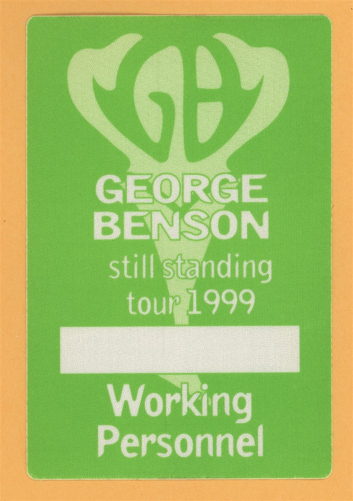George Benson 1999 Still Standing Concert Tour WORKING Backstage Pass