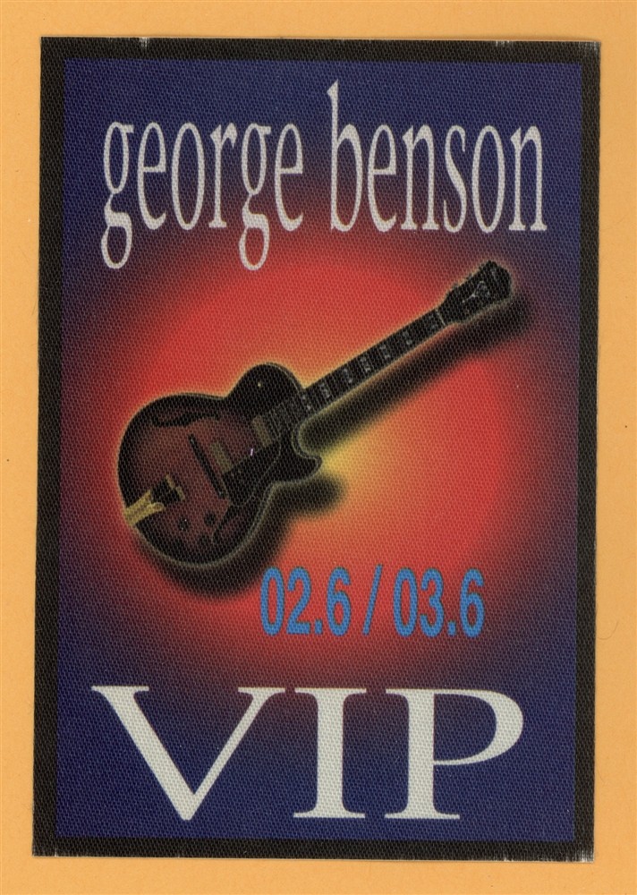 George Benson 2003 Concert Tour VIP Backstage Pass