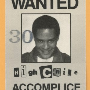 Al Jarreau 1984 High Crime Concert Tour Backstage Pass